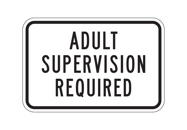 Image result for adult supervision required