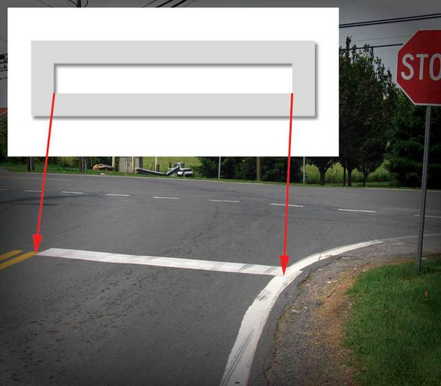 Stop Bar Stencils 13600052 TAPCO Traffic & Parking Control Co., Inc.