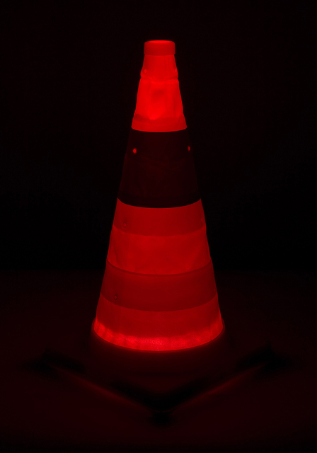 Collapsible Flashing LED Cones | 3852-00001 | TAPCO - Traffic & Parking ...