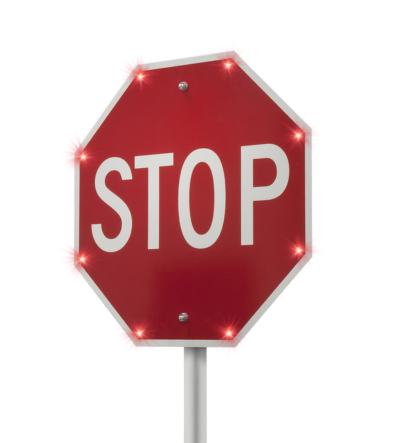 BlinkerStop® Flashing LED STOP Sign R1-1 | 2180-00235 | TAPCO - Traffic ...